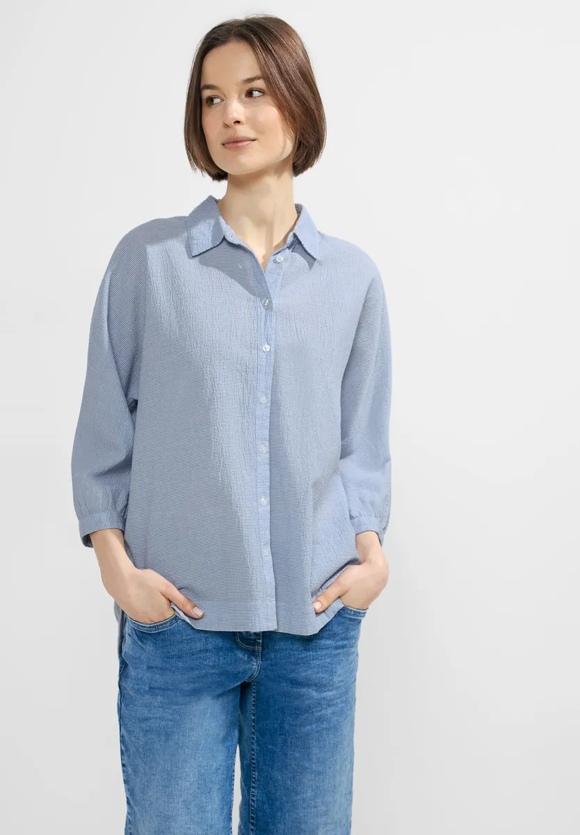 

Блузка-рубашка Cecil с планкой на пуговицах, цвет Blouse Blue