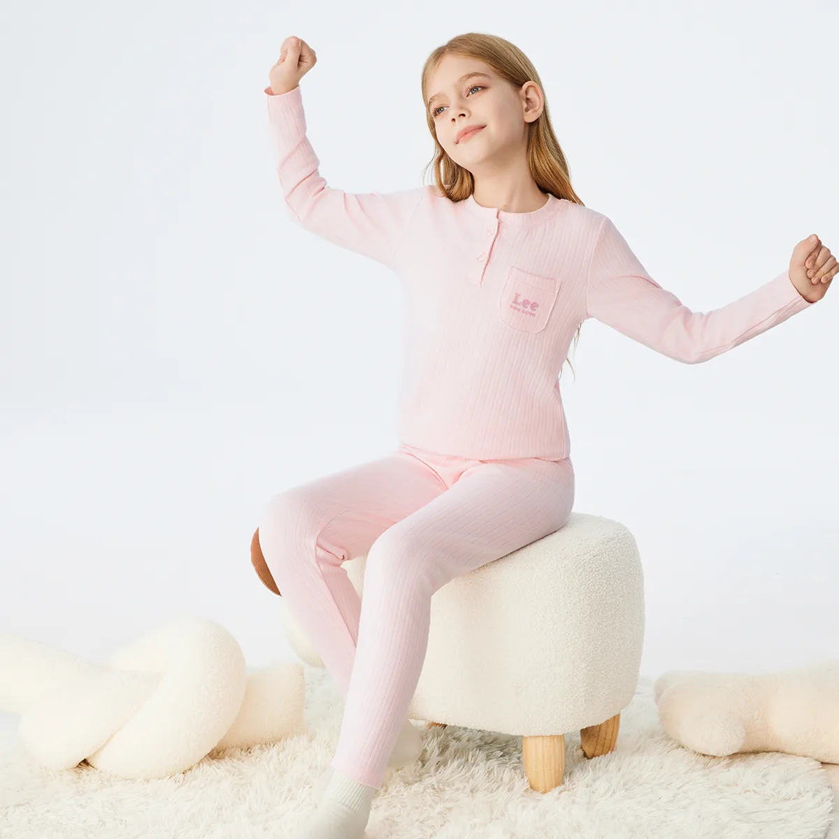 Детский комплект для отдыха с воротником Henry Lee, розовый — фото 4