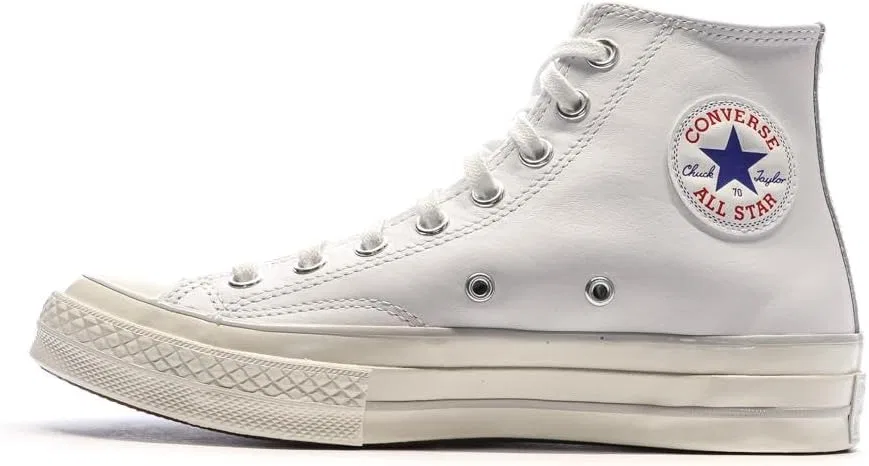 Мужские кожаные кроссовки Converse Chuck 70 белого цвета