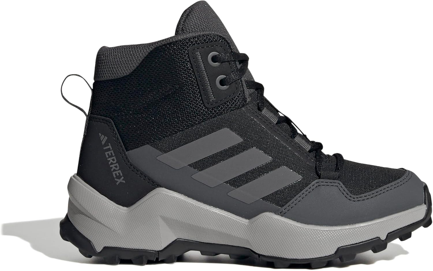 Детские кроссовки Adidas Terrex Ax Endless Ripstop Mid Kids (для детей младшего и старшего возраста) унисекс, черный/серый — фото 2