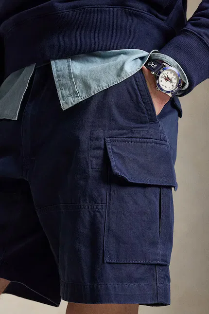 Шорты карго мужские Polo Ralph Lauren, синий — фото 4