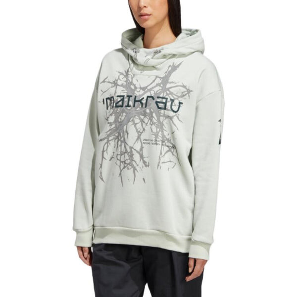 Толстовка Adidas Terrex x and Wander Graphic Hoodie 'Linen Green', зеленый — фото 2