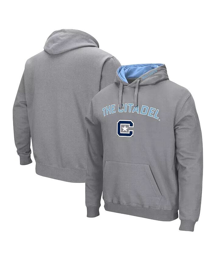 

Мужская серая толстовка с капюшоном Citadel Bulldogs Arch & Logo Colosseum