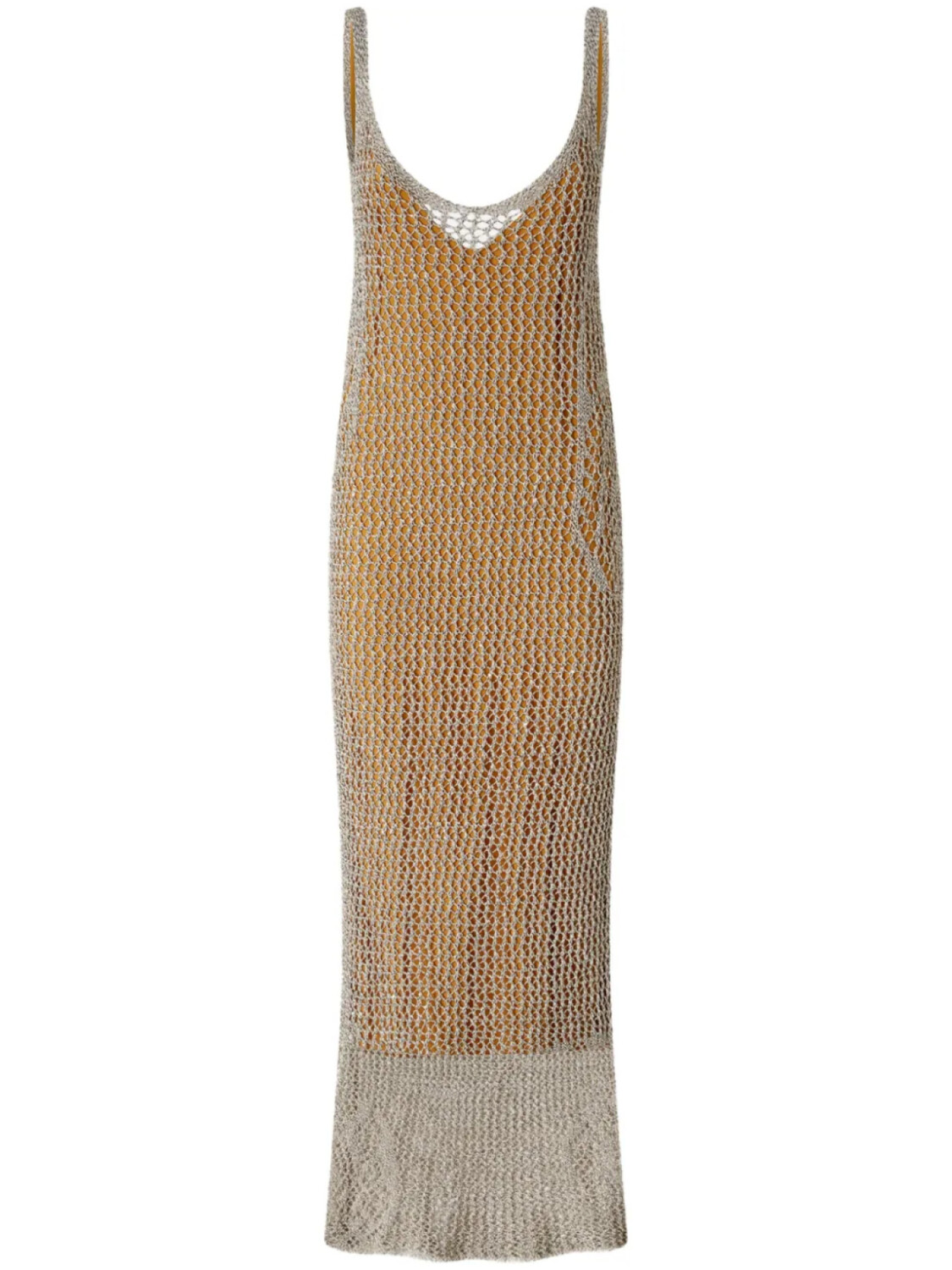 

PINKO платье в технике кроше, белый