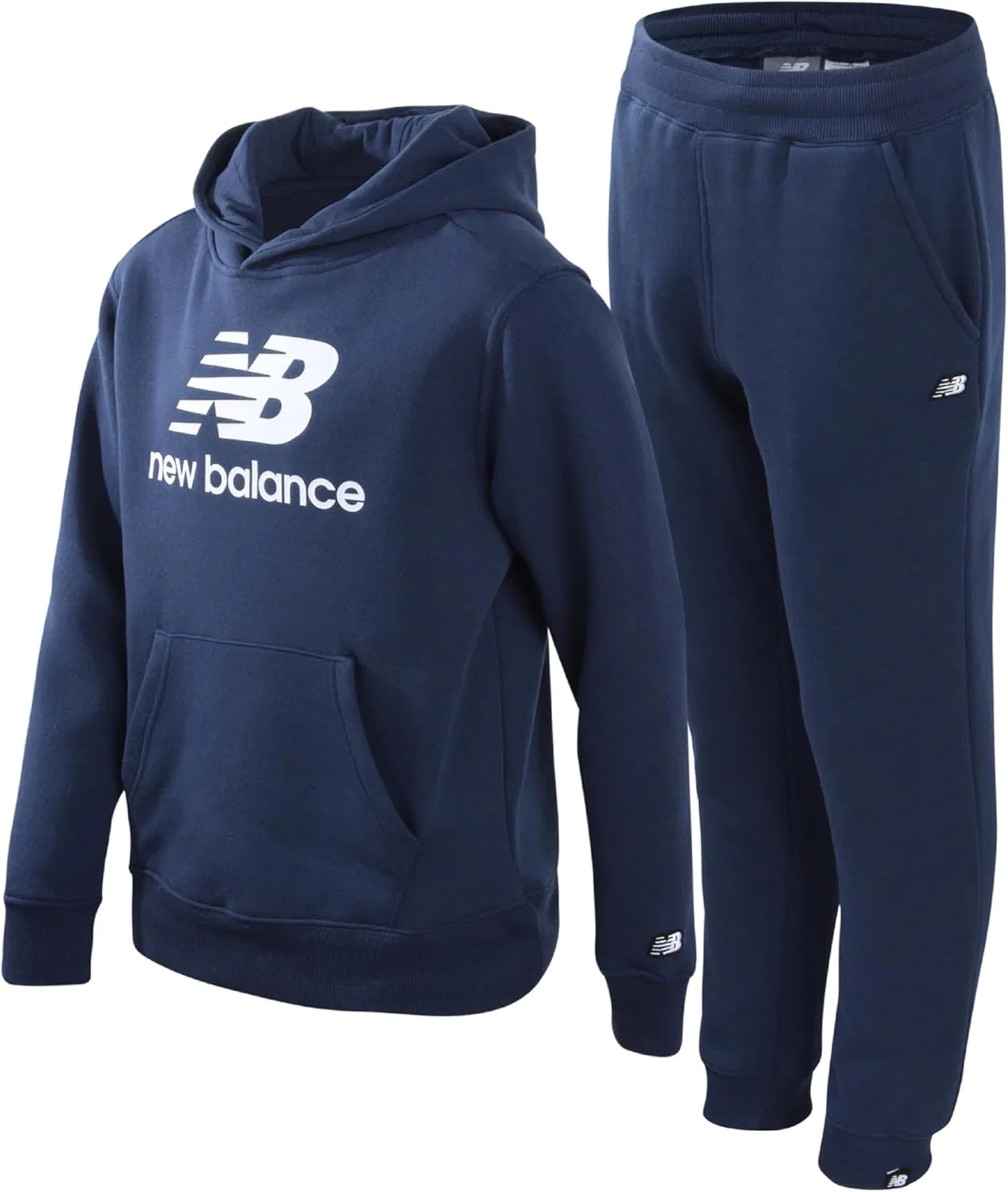 Спортивный костюм для мальчиков, флисовый, New Balance, набор из 2 предметов, Navy