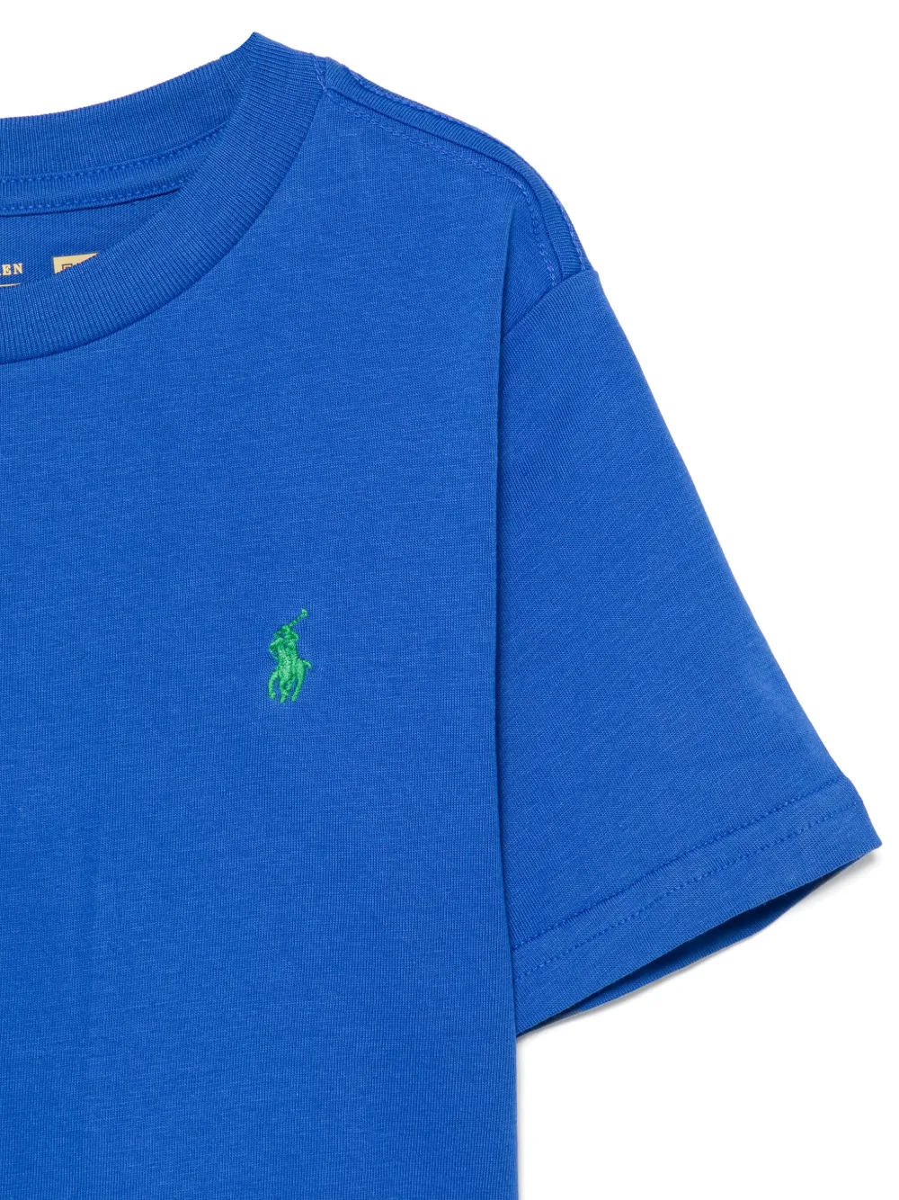 Футболка с декором Polo Pony POLO RALPH LAUREN KIDS, синий — фото 3