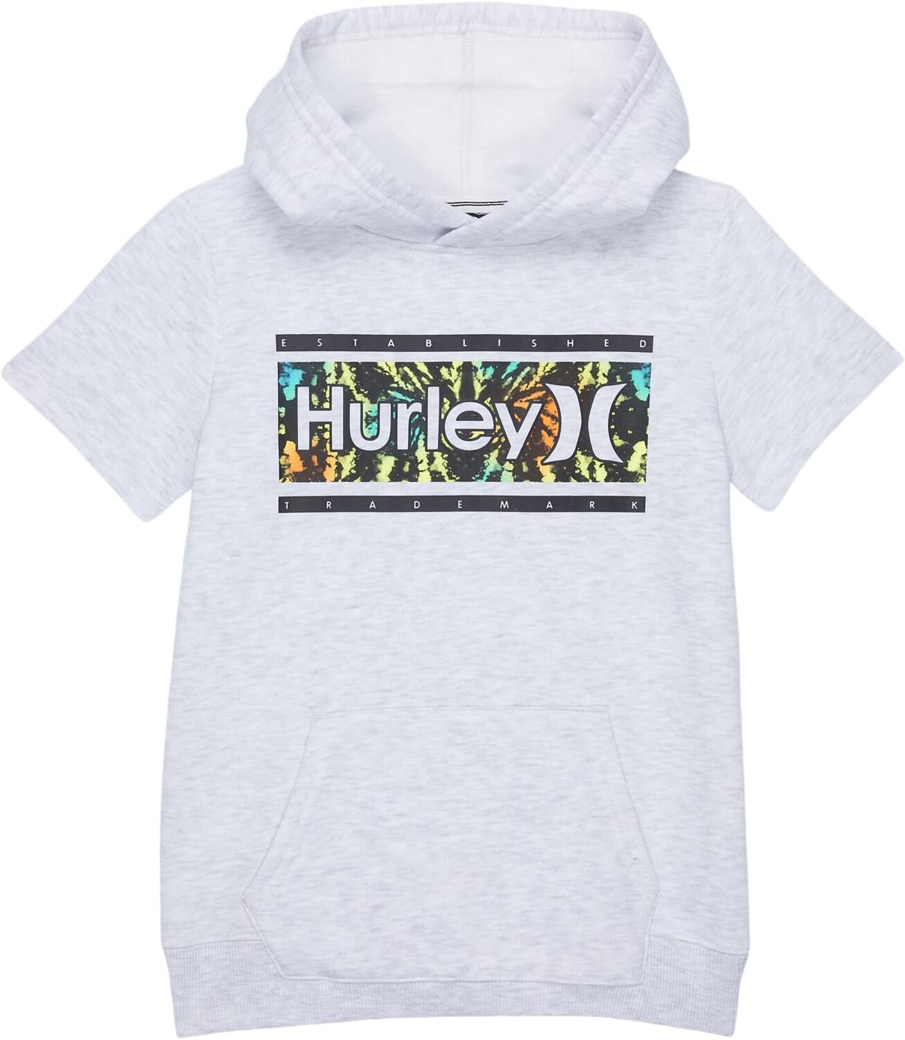 

Худи Hurley Short Sleeve Pullover Hoodie, цвет Birch Heather