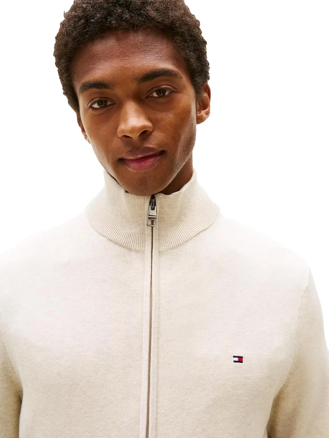 Мужской легкий свитер Tommy Hilfiger Adaptive на молнии — фото 2