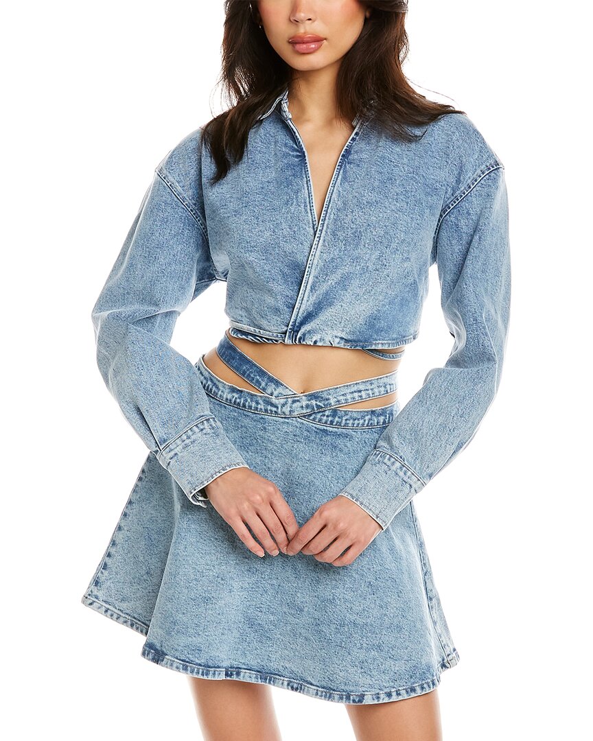 

Укороченный топ Le Jean Arielle, синий