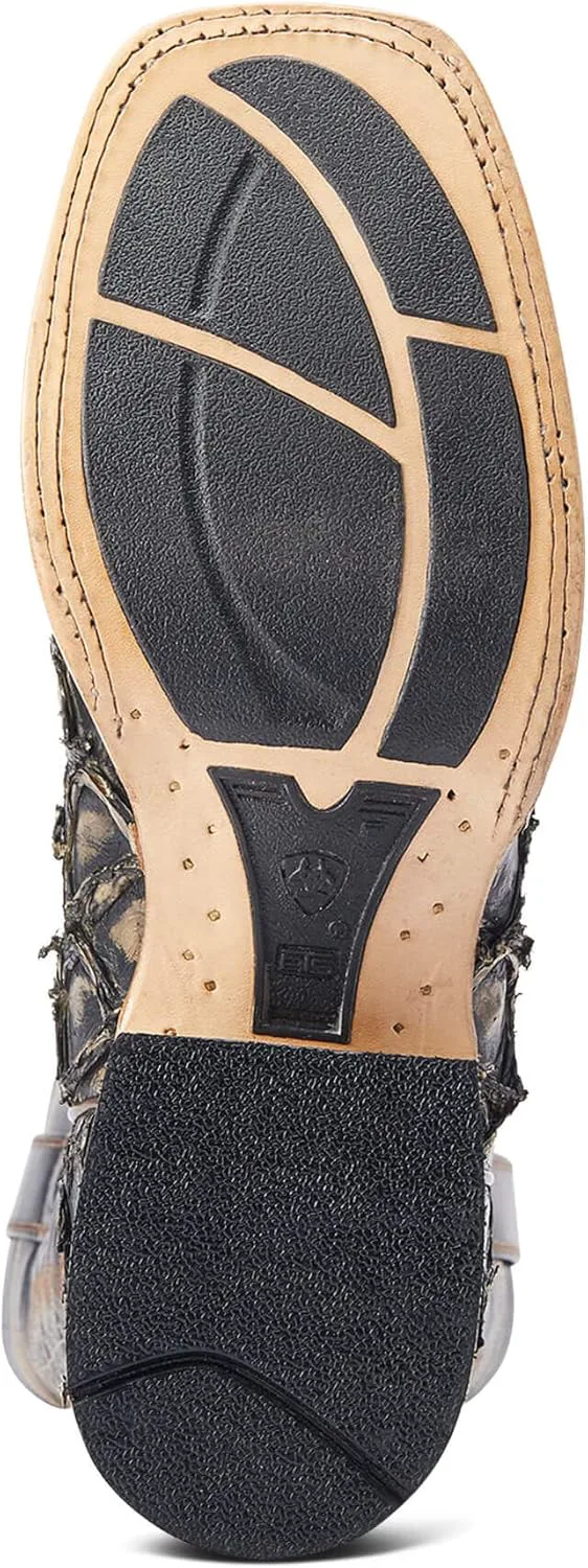 

Мужские западные сапоги Ariat Hybrid Roughstock с квадратным носком, черный