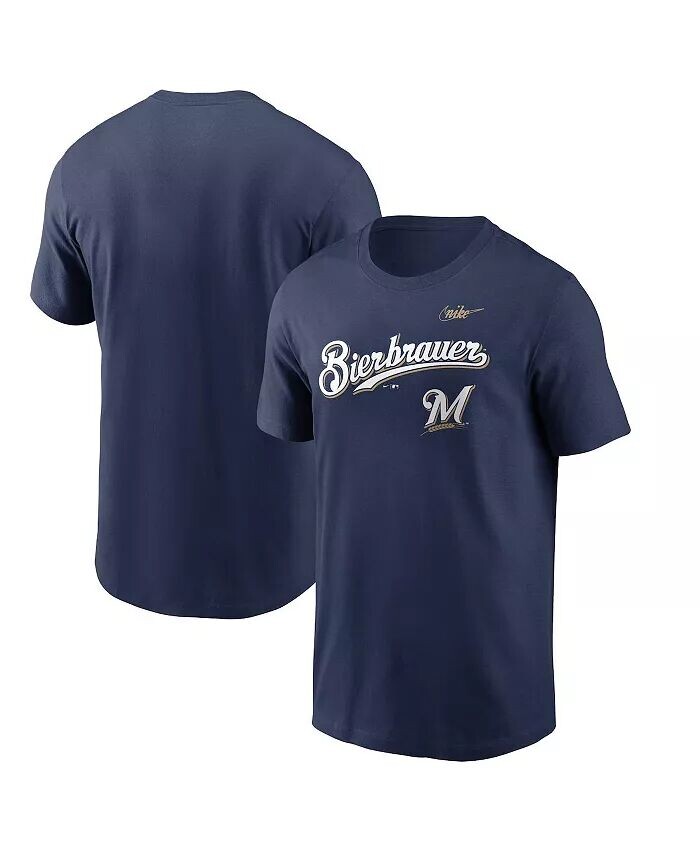 

Мужская темно-синяя футболка Milwaukee Brewers Bierbrauer Hometown Nike