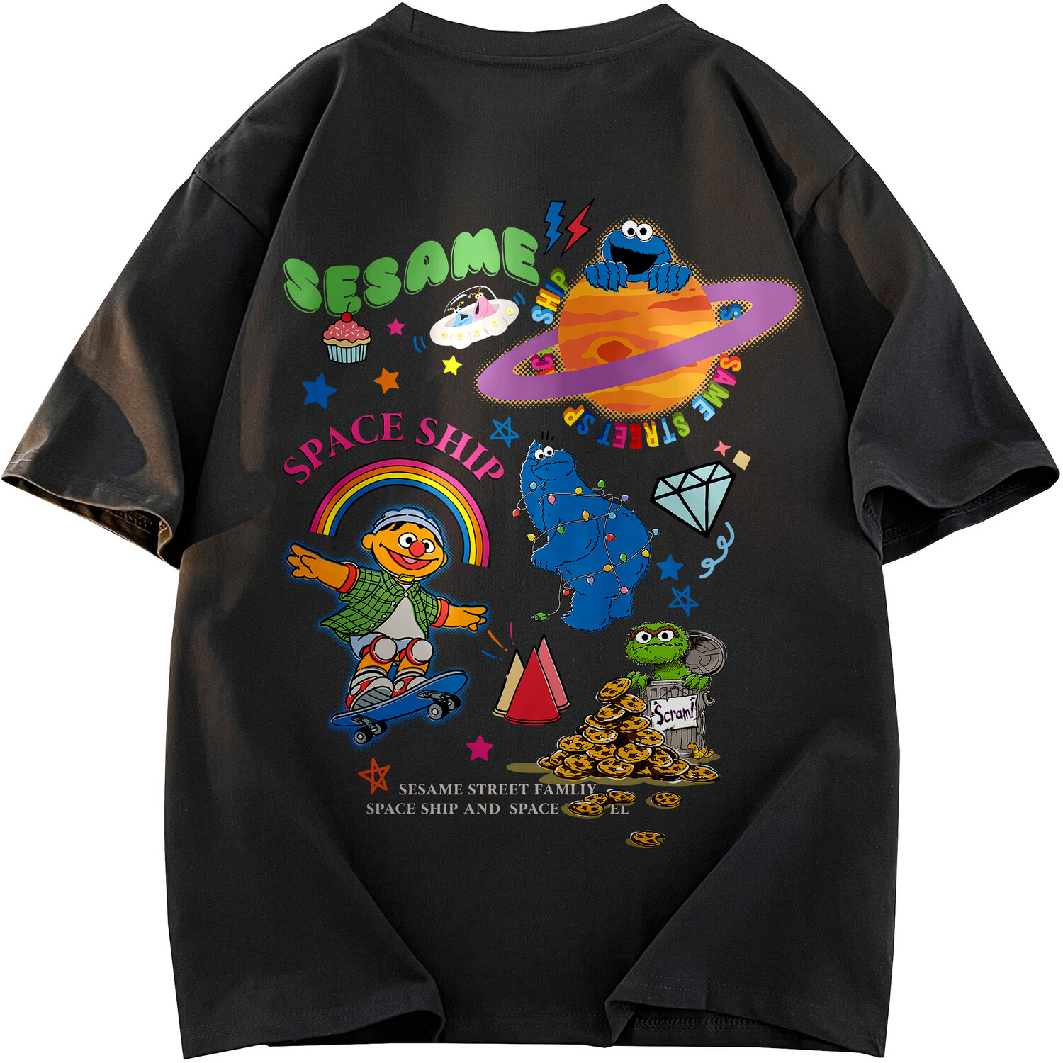 

SESAME STREET Футболка унисекс «УЛИЦА СЕЗАМ», Серо-коричневый