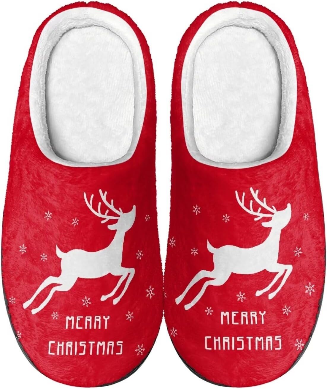 

Домашние тапочки для женщин и мужчин, тапочки для дома с легким надеванием, антискользящие, пушистые тапочки для дома и офиса Baxinh, красный