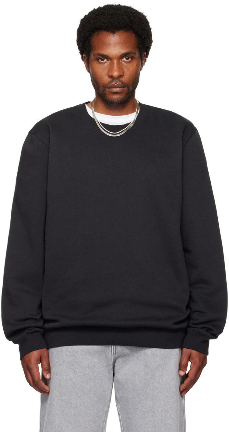 

Толстовка KIM Black Fleece Lounge с круглым вырезом SKIMS