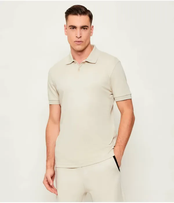 Поло Пио 2 regular fit Boss Green, бежевый
