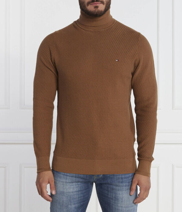 

Водолазка Tommy Hilfiger Regular Fit с логотипом, коричневый