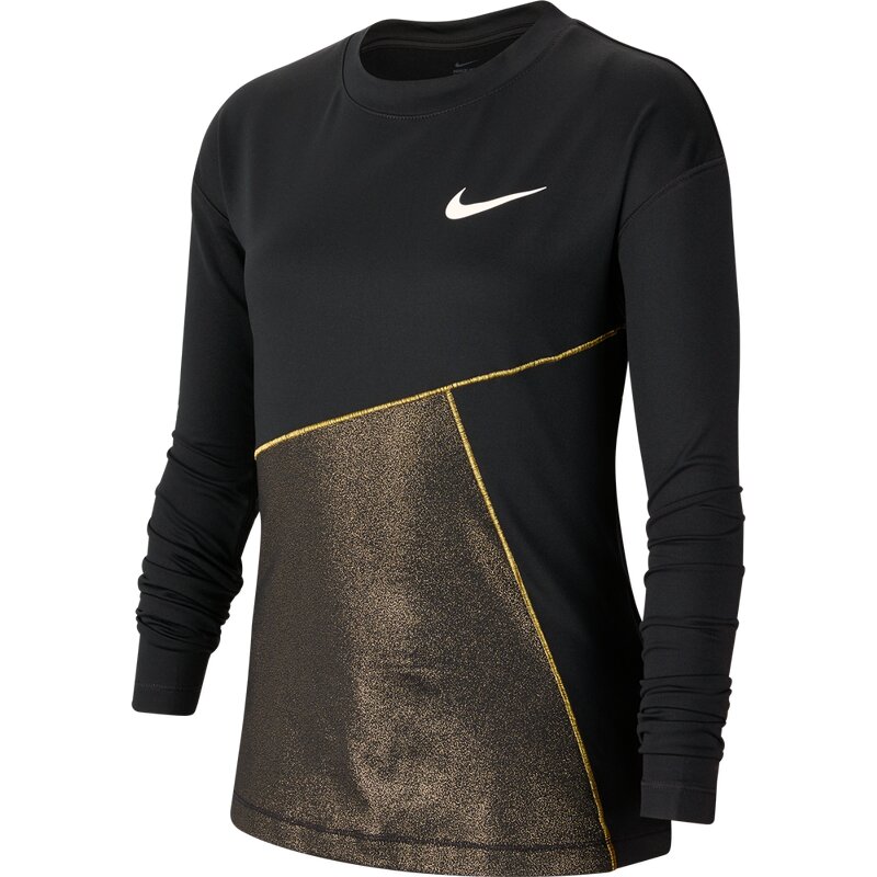 

Футболка для тренировок с длинными рукавами для девочек "Nike Pro Warm" Nike, черный