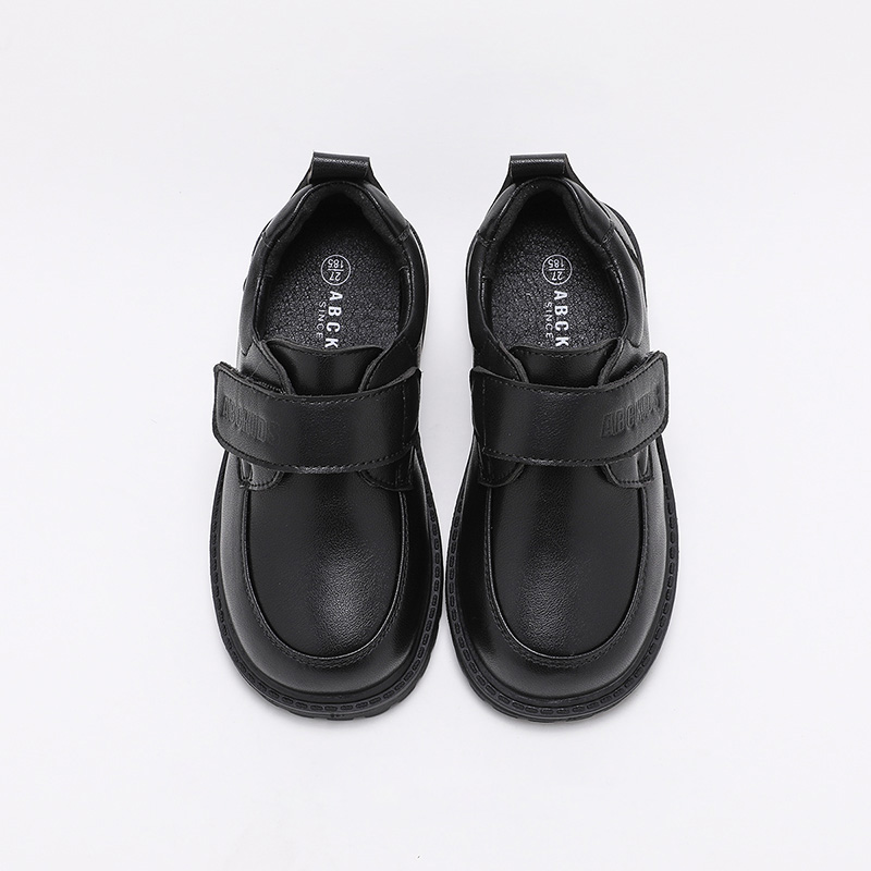 ABC KIDS Легкие амортизирующие детские кожаные ботинки black/matte kids' — фото 4