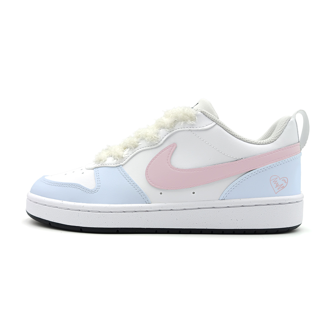 

Nike Кроссовки для скейтбординга Court Borough Kids' White Blue Pink Teenagers