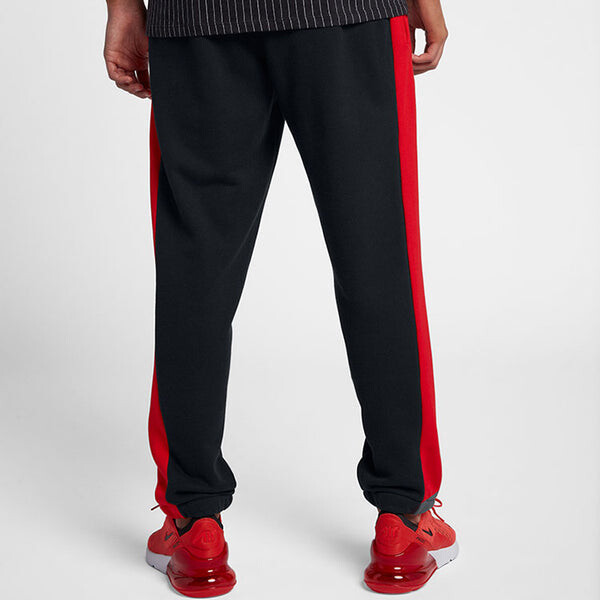 Брюки men's retro splicing knit sports pants/trousers/joggers black Nike, мультиколор — фото 4