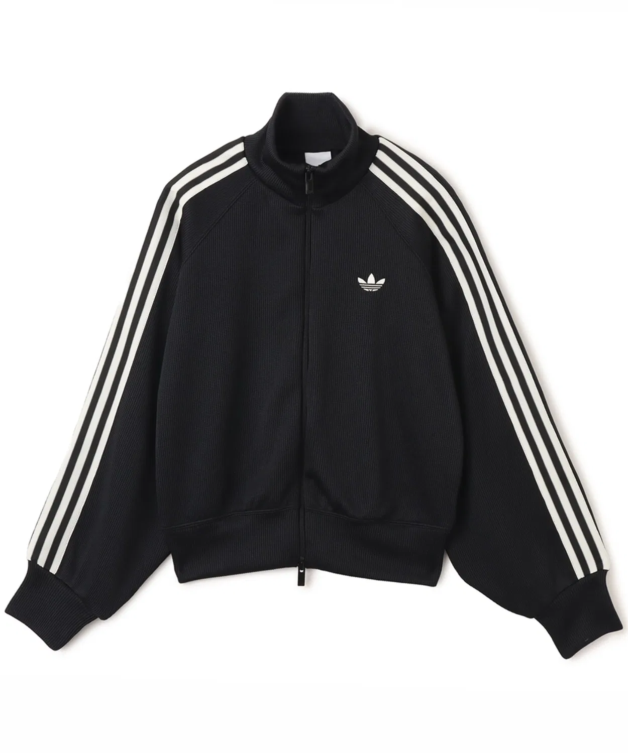 Толстовка трикотажная Adidas Knit Balloon Track Top, чёрная — фото 4