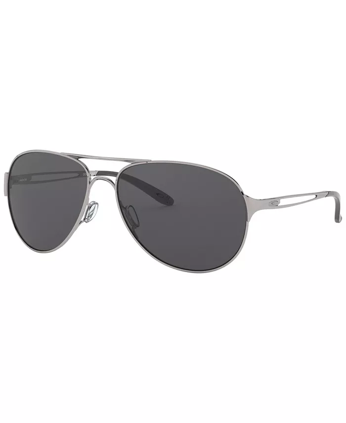 

Унисекс солнцезащитные очки Pilot, OO4054 60 Caveat Oakley, серебряный