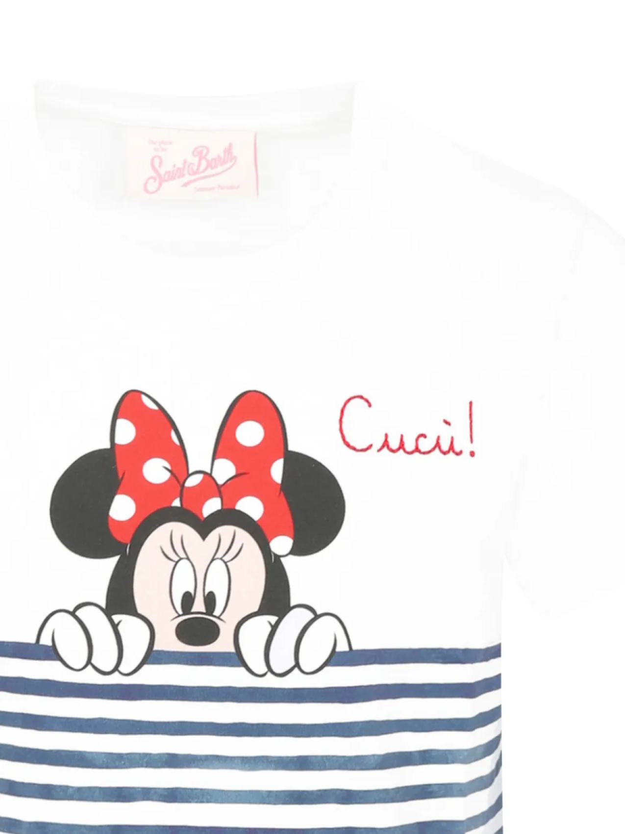 Футболка из хлопка X Disney MC2 Saint Barth Kids, белый — фото 3