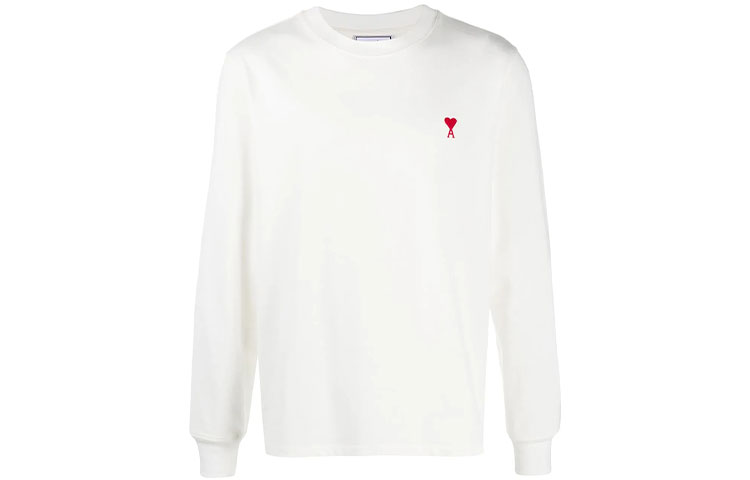 

AMIPARIS Футболка Unisex White Crew Neck Moderate Straight Fit