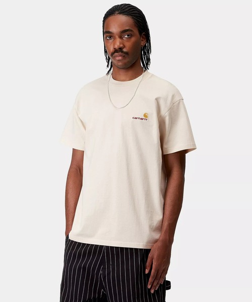 

Футболка с коротким рукавом, однотонная, с принтом Carhartt WIP, натуральный