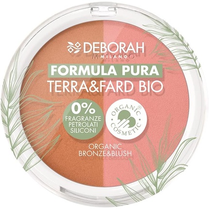 

Deborah Terra & Fard Formula Pura Органическое и веганское сырье Теплый цвет лица Сияющий финиш Идеально подходит для чувствительной кожи с цветом № 2 Средний 9 г