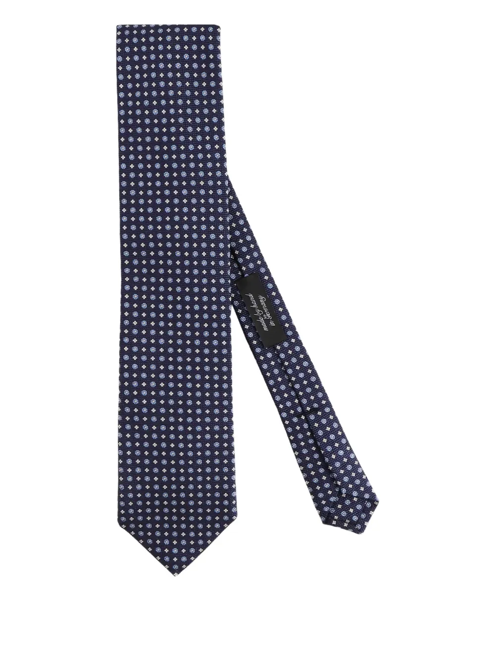 

Галстук с узором Ascot, синий