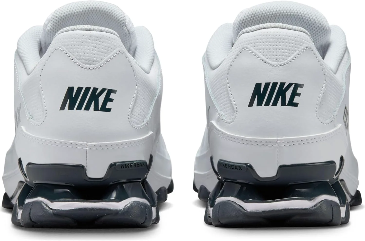 Мужские кроссовки Nike Reax 8 TR с сетчатым верхом для тренировок, белый/металлик серебристый — фото 2