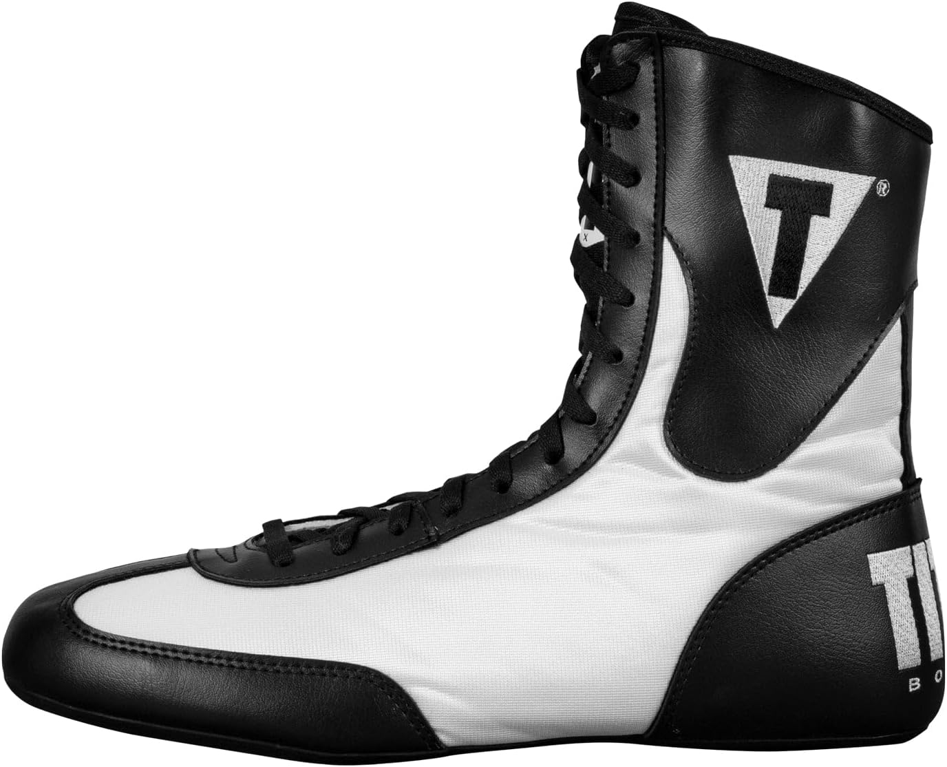 

Боксерские кроссовки TITLE Boxing Speed-Flex Encore Mid-Top: боксерская обувь, обувь для ММА, боксерские ботинки, обувь для кикбоксинга, боксерское снаряжение, обувь, черно-белый