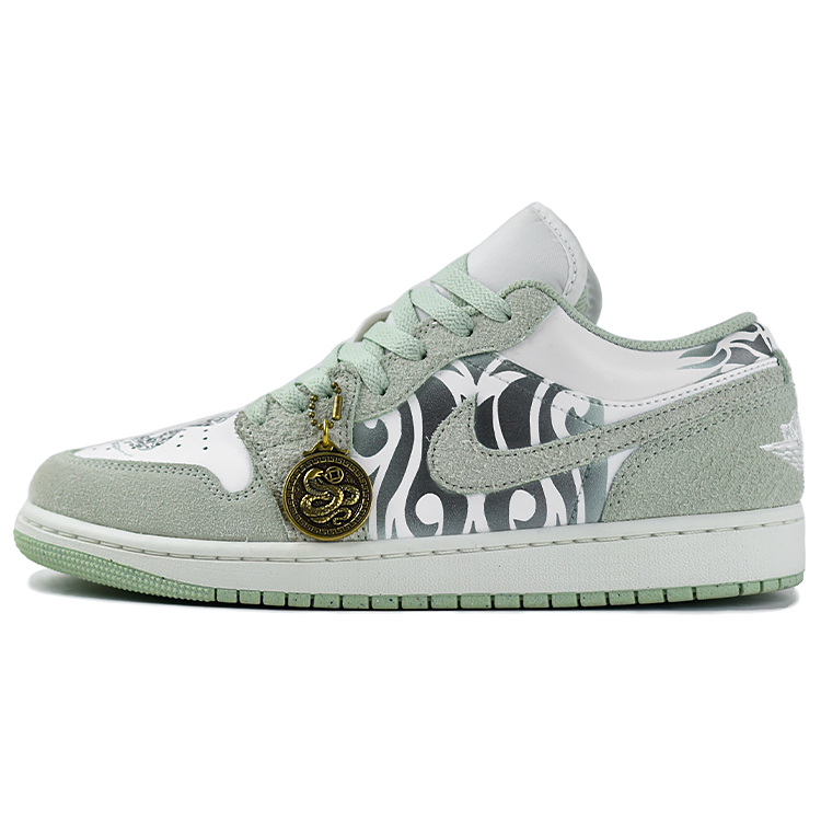 

Эйр 1 Противоскользящие Износостойкие Низкие Винтажные Баскетбольные Кроссовки Мужские Графитово-Зеленый Джордан, Графитово-Голубой