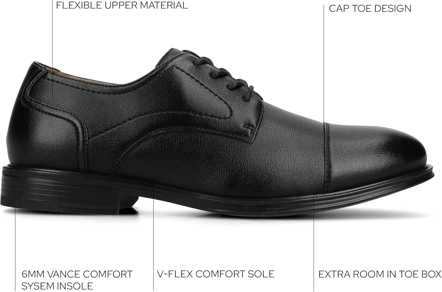 Туфли Vance Co. Mens ALEC, черный — фото 3