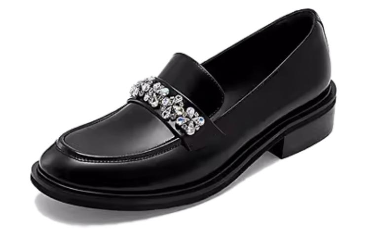 NINE WEST Лоферы женские черно-молочные белые, цвет Milk White — фото 4
