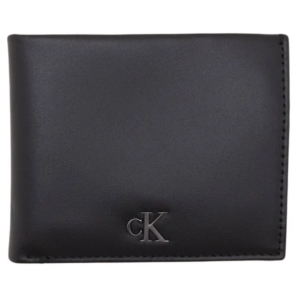 

Кожаный кошелек + брелок для ключей Calvin Klein, черный