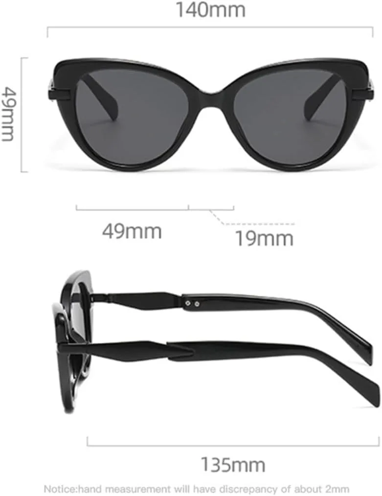 

Солнцезащитные очки с защитой UV400 | Градиентный цвет "кошачий глаз" | для женщин и мужчин, для занятий спортом на открытом воздухе и вождения DSVIGF, Gradient Grey