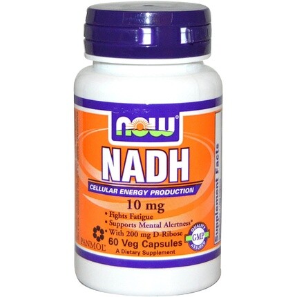 

Now Foods НАДН 10 мг вегетарианские капсулы 60 штук Now Foods Nadh, 10mg, 60