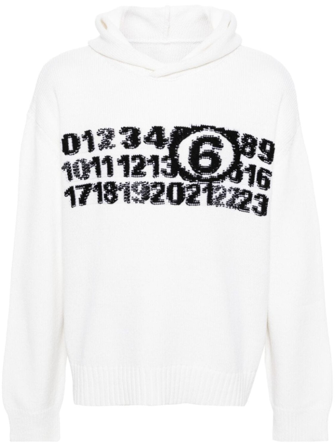

MM6 Maison Margiela джемпер Gage 5 с капюшоном, белый