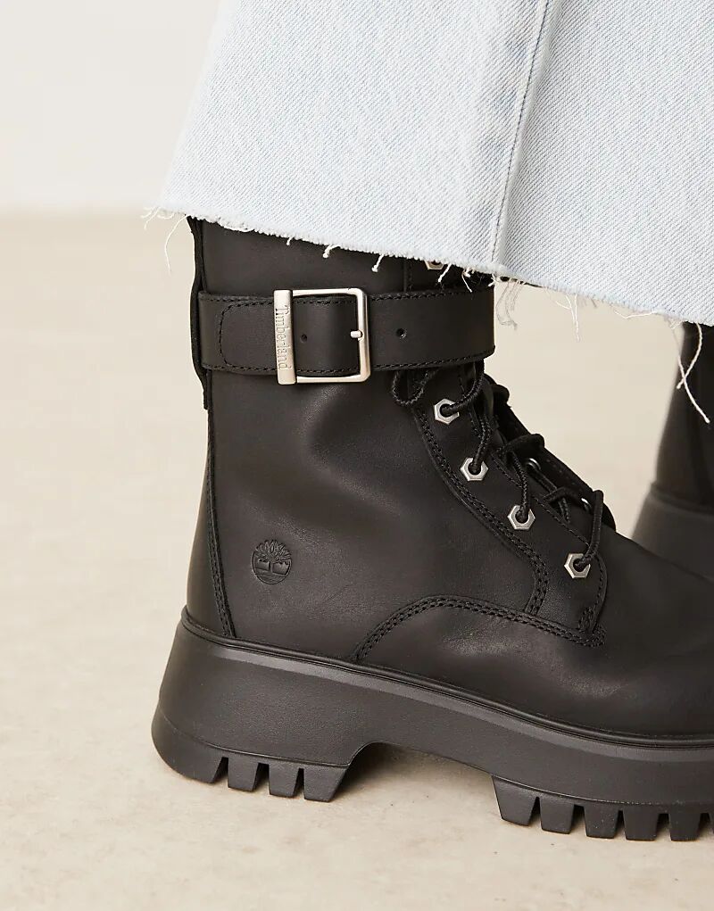 Ботинки Timberland Cora Valley на шнурках черного цвета — фото 2