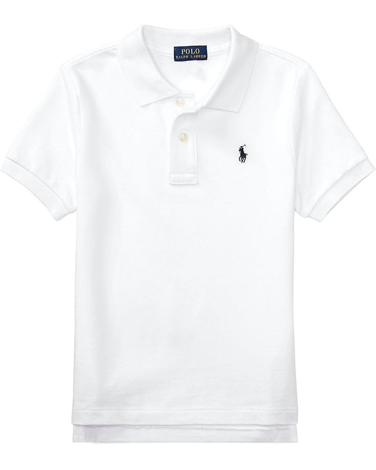 

Поло Polo Ralph Lauren Kids Cotton Mesh Polo Shirt, белый