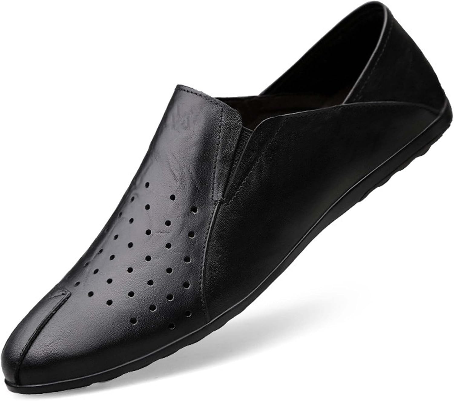 

Мужские лоферы из натуральной коровьей кожи, повседневные туфли на плоской подошве, удобные, мягкие и модные, подходят для всех сезонов, для ежедневных поездок, вождения, экскурсий, свиданий и других случаев Vtiao, черный