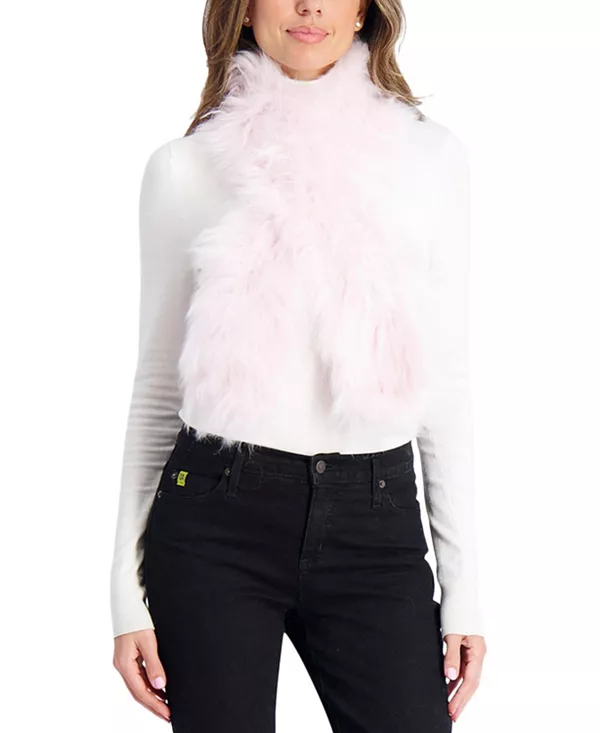 

Шарф из кашемировой козьей вязки, который можно надеть через голову. Gorski, розовый