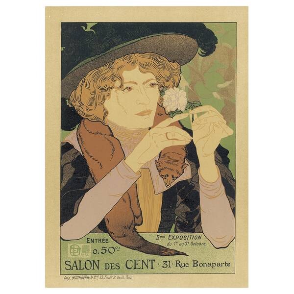 

Картина на холсте LegendArte Salon des Cent, многоцветный