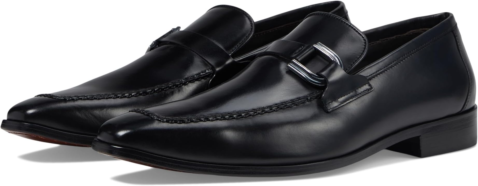 

Лоферы Massimo Matteo Slip-On with Buckle, черный