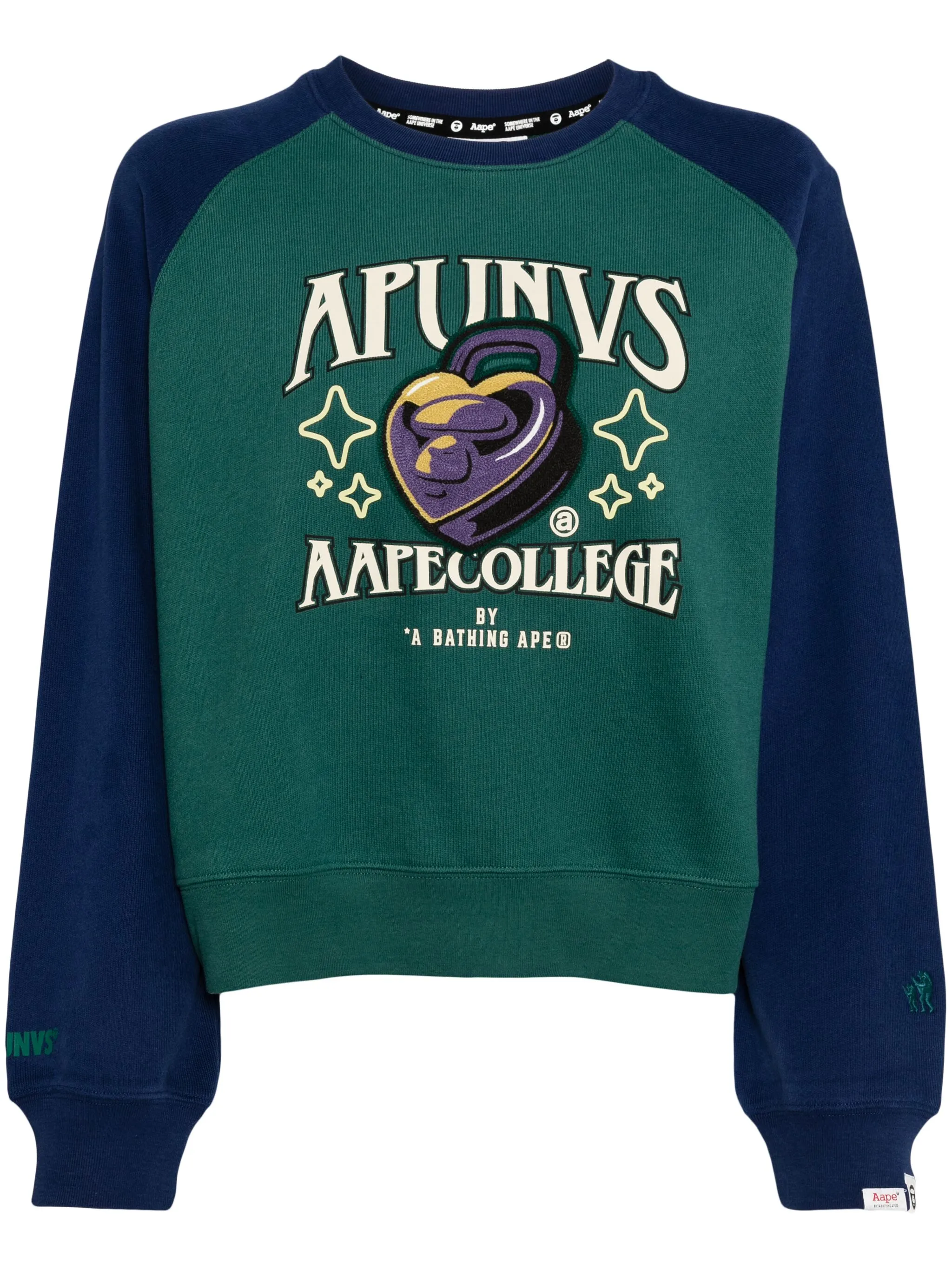 

Толстовка с графичным принтом Aape By A Bathing Ape, зеленый