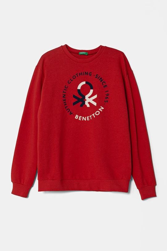 

Детская хлопковая толстовка United Colors Of Benetton, красный