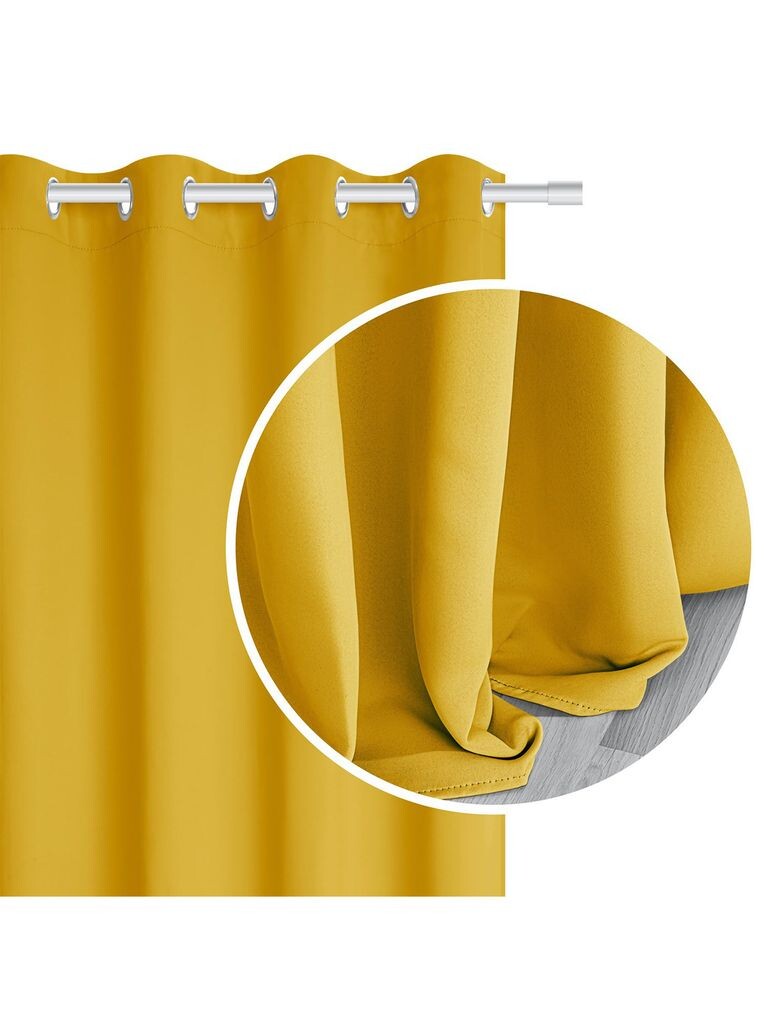 

Плотная штора SIIN Vinzenz горчичный 140x250, желтый