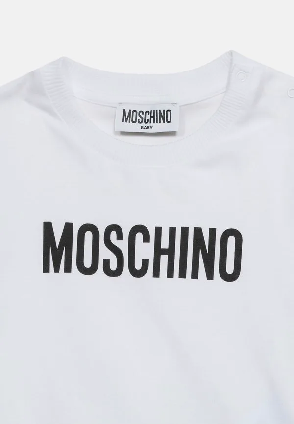 Детская футболка унисекс с принтом Moschino, Bianco Ottico — фото 4